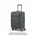 Bugatti Amsterdam SLG9824BU Water-Resistant Softside Luggage – 24" AirTag Ready Grey