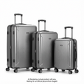 Bugatti HLG4703BU-GREY Manchester 3-Piece Luggage Set – Integrated AirTag Tracking & TSA Locks (Carry-On/Med/Large)