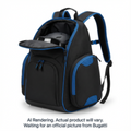 K&B Sport Junior Ski Boot Backpack - Black / Blue