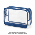 Downtown Essentials Transparent Toiletry Bag TAC2634BU-BLUE