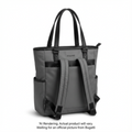 Bugatti Madison Women's Business Tote Bag - Grey Vegan Leather Large Capacity Professional Carryall CNV2538BU