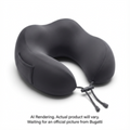 Travel Ergonomic Neck Pillow - Madse Of 280G Polyester + 260G Pu Memory Foam