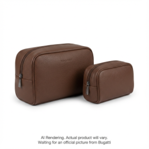 Bugatti Gift Giving Toiletry Bag Set Of 2 Pu