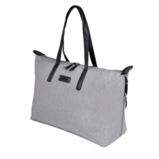 Bugatti Reborn Recycled Business Tote - Grey RPET Eco-Friendly 15.6" Laptop Bag with RFID Protection LBG2231BU