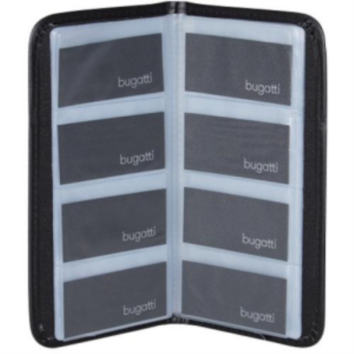 Bugatti Business Card Case Polyester & Synthetic Leather