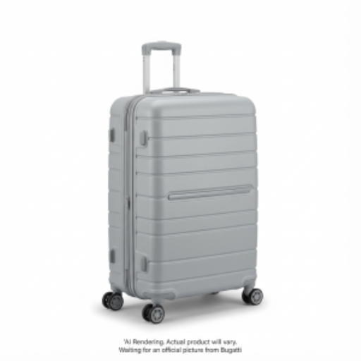 Bugatti HLG5828BU Classic Hardside Luggage – 28" Large Spinner Composite Shell Grey