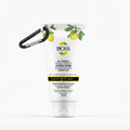 BiOSS Hydra Germ 40ml lemon-scented alcohol-free hand sanitizer gel tube with black carabiner clip.